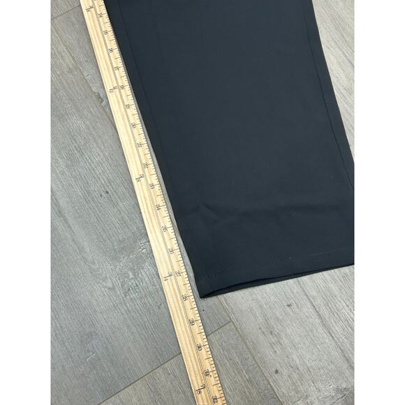 NWT Halara Womens Black Stretch Classic Straight Leg Pleated Dress Pants Size XL - Picture 6 of 7